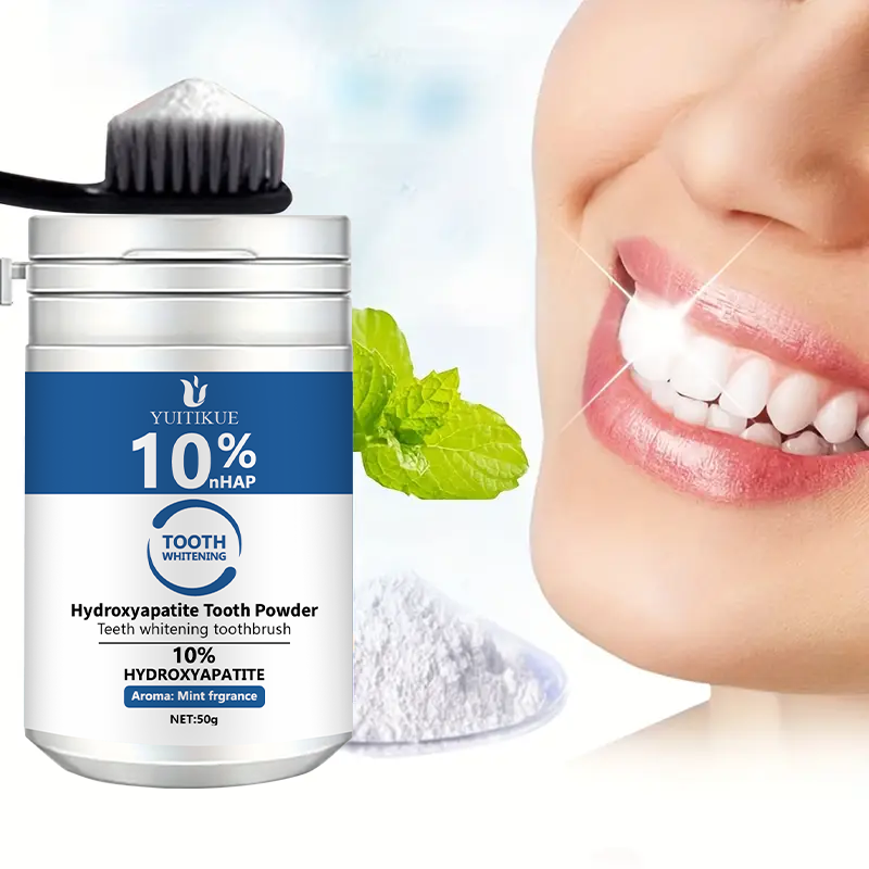 Hydroxyapatite Toothpaste - YUTIKUE 10% nHAP歯磨き粉 50g - ハイドロキシアパタイトによる歯のホワイトニング、ディープクリーニング＆フレッシュブレス、7日間で明るい笑顔へ