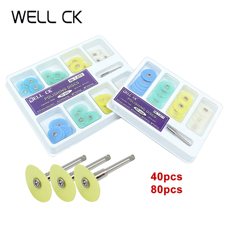 Teeth Whitening Uk - よく CK 40/80 個歯科研磨ディスク総削減輪郭マンドレルストライプセット歯科材料歯のホワイトニング