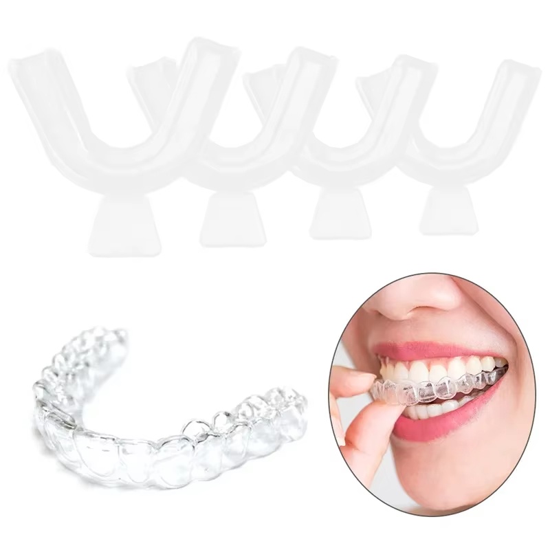 Teeth Whitening Mouth Guard - 1/8pc マウスガード EVA 歯プロテクターナイトガード口トレイ歯ぎしり研削抗いびき歯ホワイトニングボクシング保護