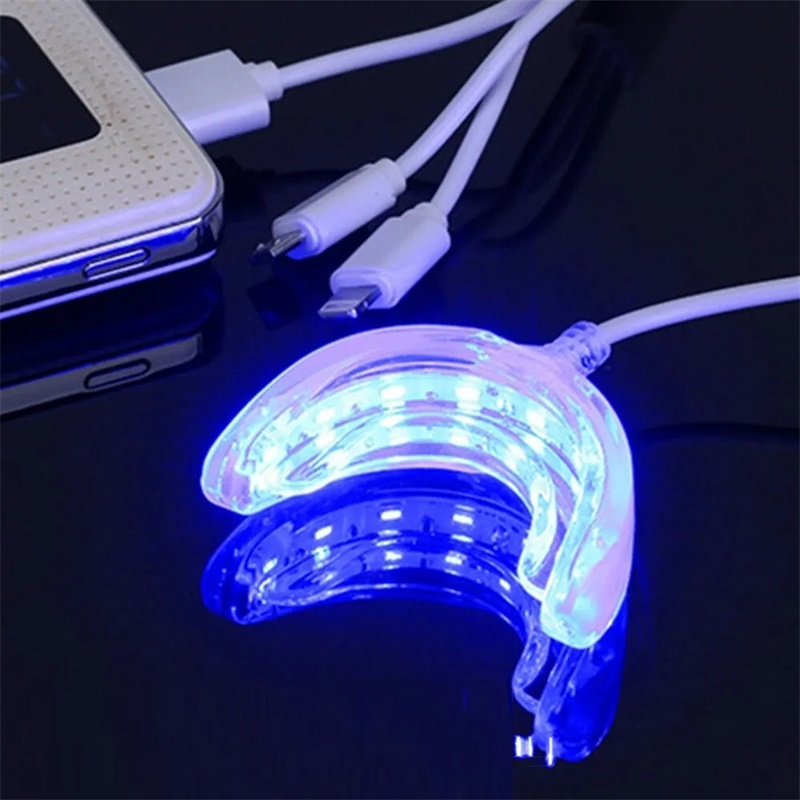 Teeth Whitening With Blue Light - 歯のホワイトニング アクセラレーター スマート LED ブルーライト ポータブル