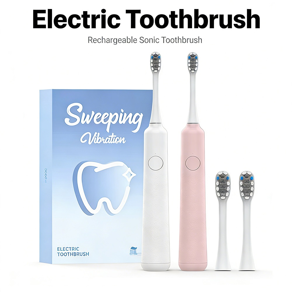 Teeth Whitening Lab - DOCOLAB ソニック電動歯ブラシ 3 ギア振動充電式防水歯ホワイトニングクリーニングパーソナルケア器具 MT001
