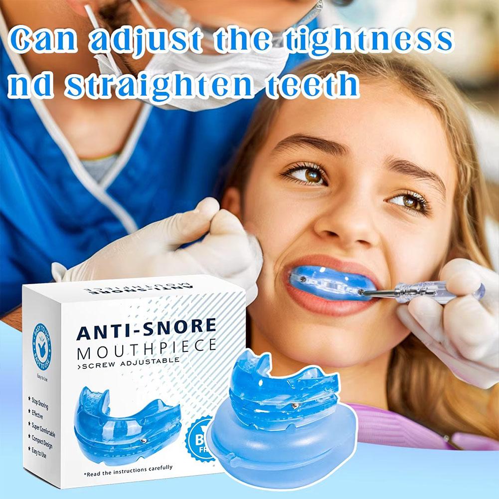 Teeth Whitening Mouth Guard - 調整可能ないびき防止マウスガード、睡眠改善いびき防止マウスガード、無呼吸症候群、歯ぎしり防止、いびき防止デバイス、マウスピース