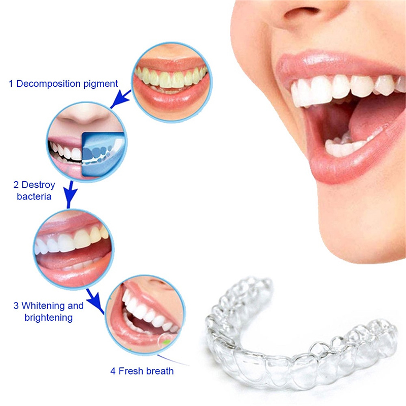 快適フィットシリコンマウスガード、夜用歯ぎしり防止、歯ぎしり - Teeth Whitening Mouth Guard のレビューと価格