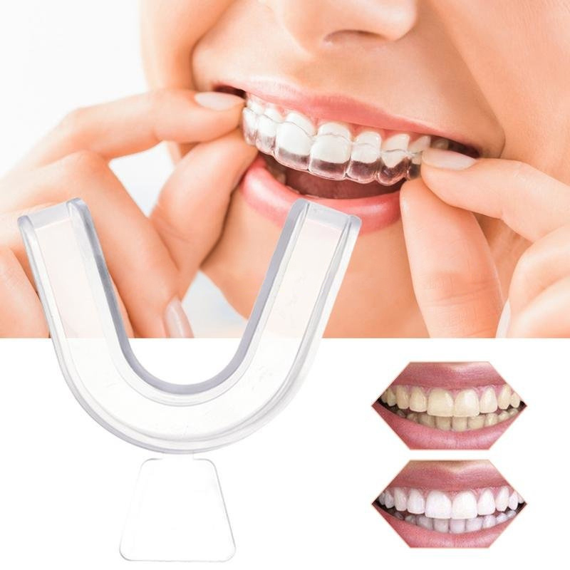 快適フィットシリコンマウスガード、夜用歯ぎしり防止、歯ぎしり - Teeth Whitening Mouth Guard のレビューと価格