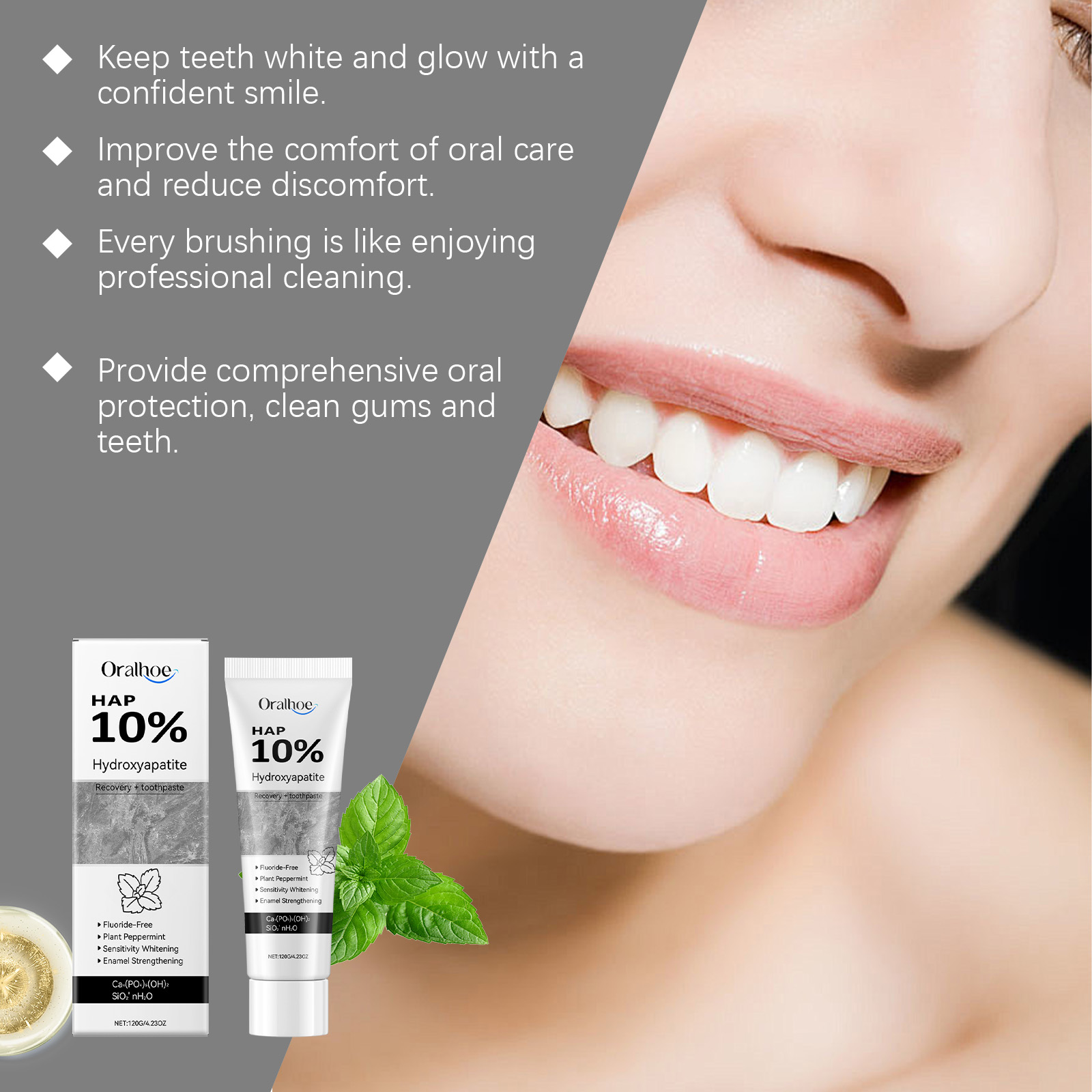 ハイドロキシアパタイトホワイトニング歯磨き粉エナメル修復口腔 - Hydroxyapatite Toothpaste のレビューと価格