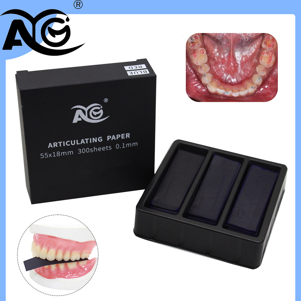 AG 300枚入り/箱 歯科用咬合紙ストリップ 赤/青 歯科 - Teeth Whitening Lab のレビューと価格