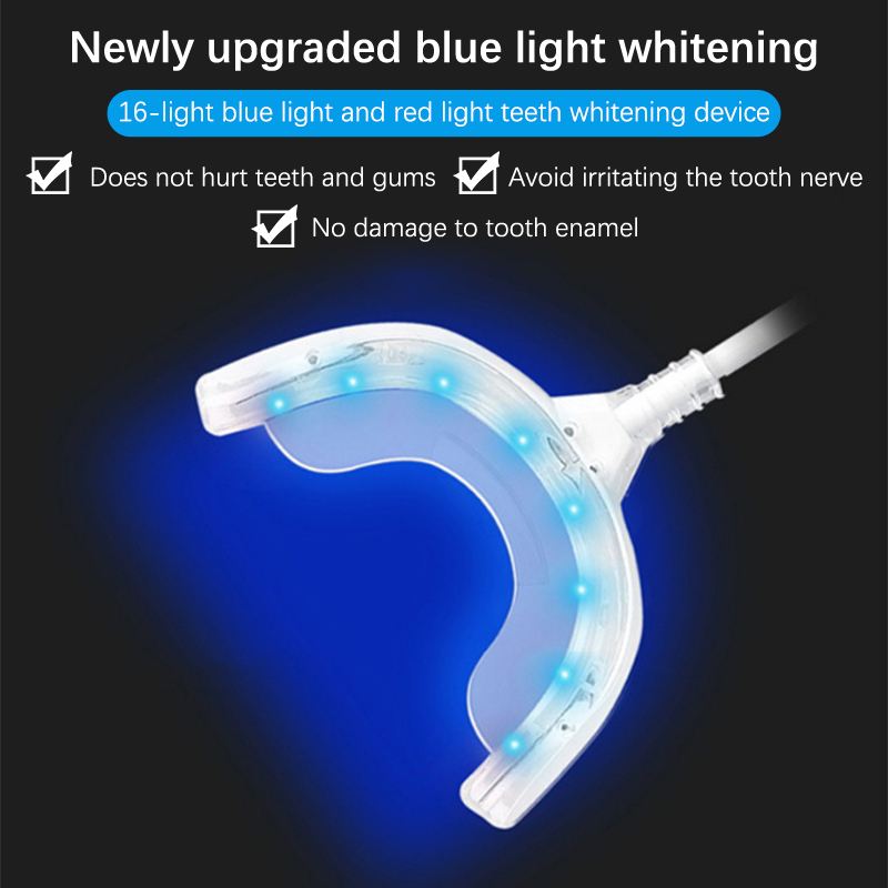歯のホワイトニング用の充電式LEDライト,USB経由で充電可 - Teeth Whitening With Blue Light のレビューと価格