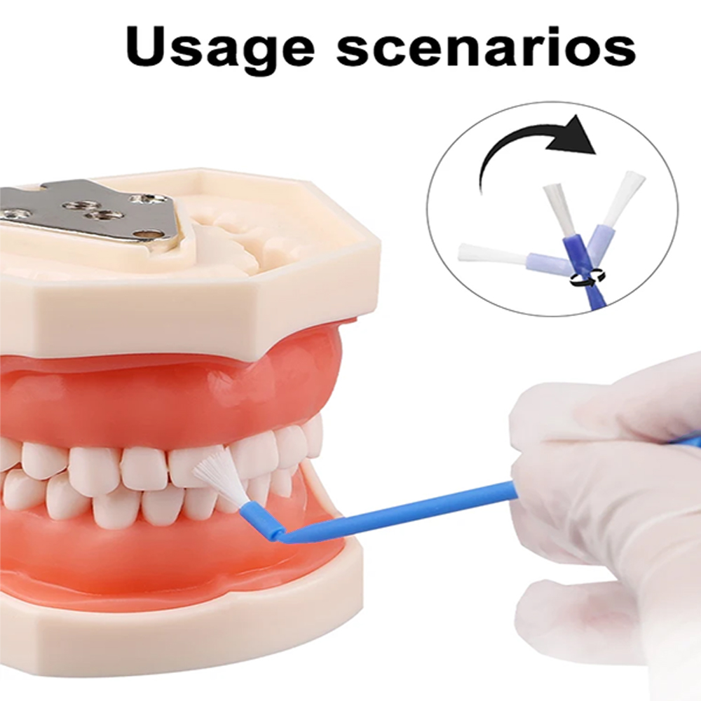 100 個歯科用使い捨てマイクロブラシアプリケーター曲げ可能 - Teeth Whitening Uk のレビューと価格