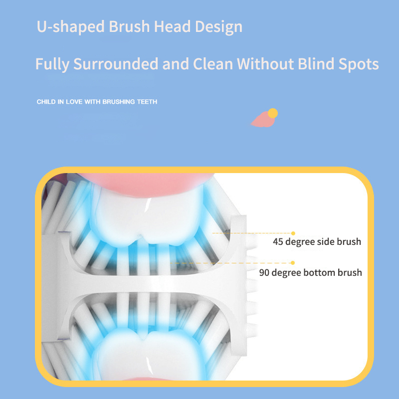 子供用ソニック電動歯ブラシ,360 ° 自動シリコン歯ブラシ - Teeth Whitening With Blue Light のレビューと価格