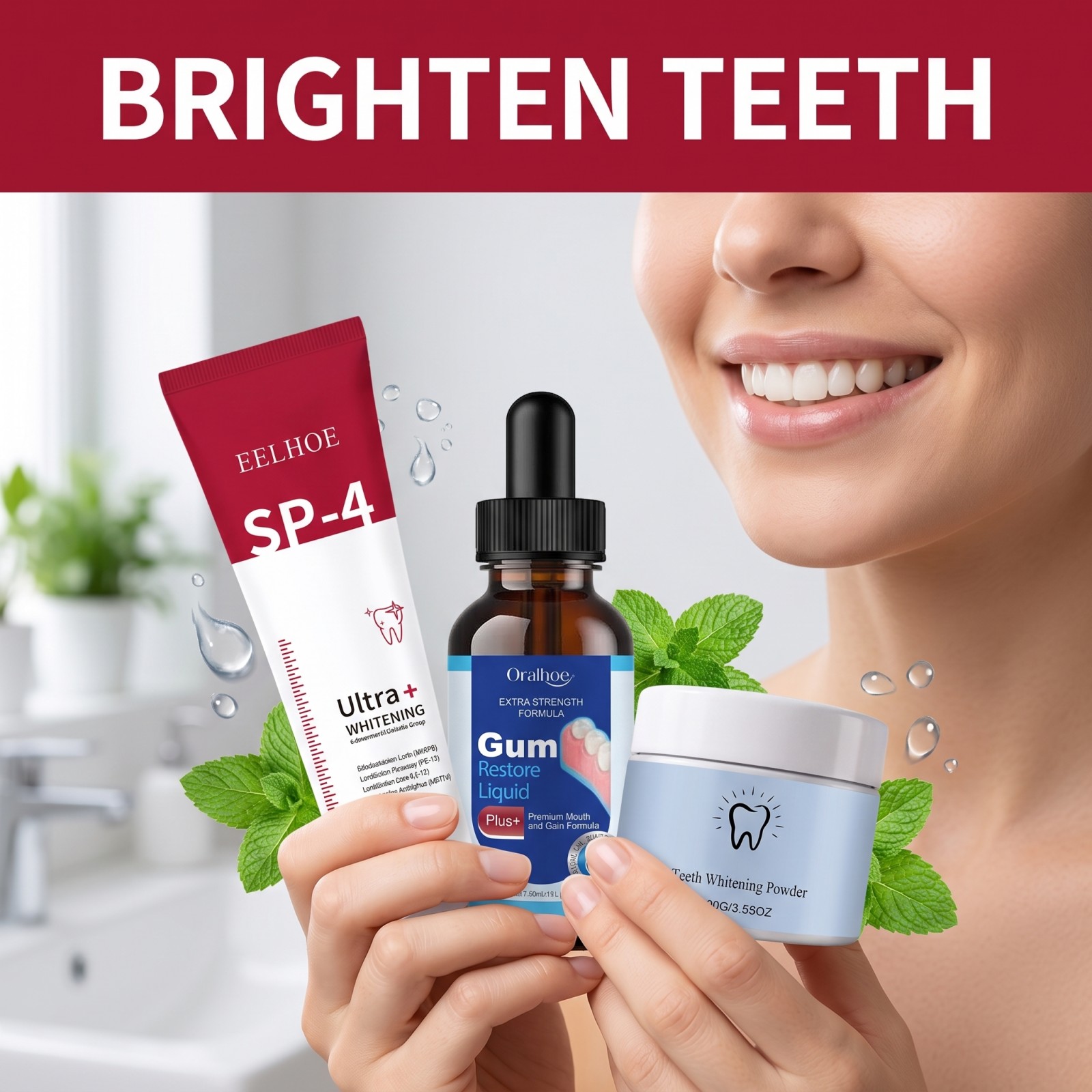オーラルケアコンボセット ホワイトニング歯磨き粉 マウスウォ - Teeth Whitening With Peroxide のレビューと価格