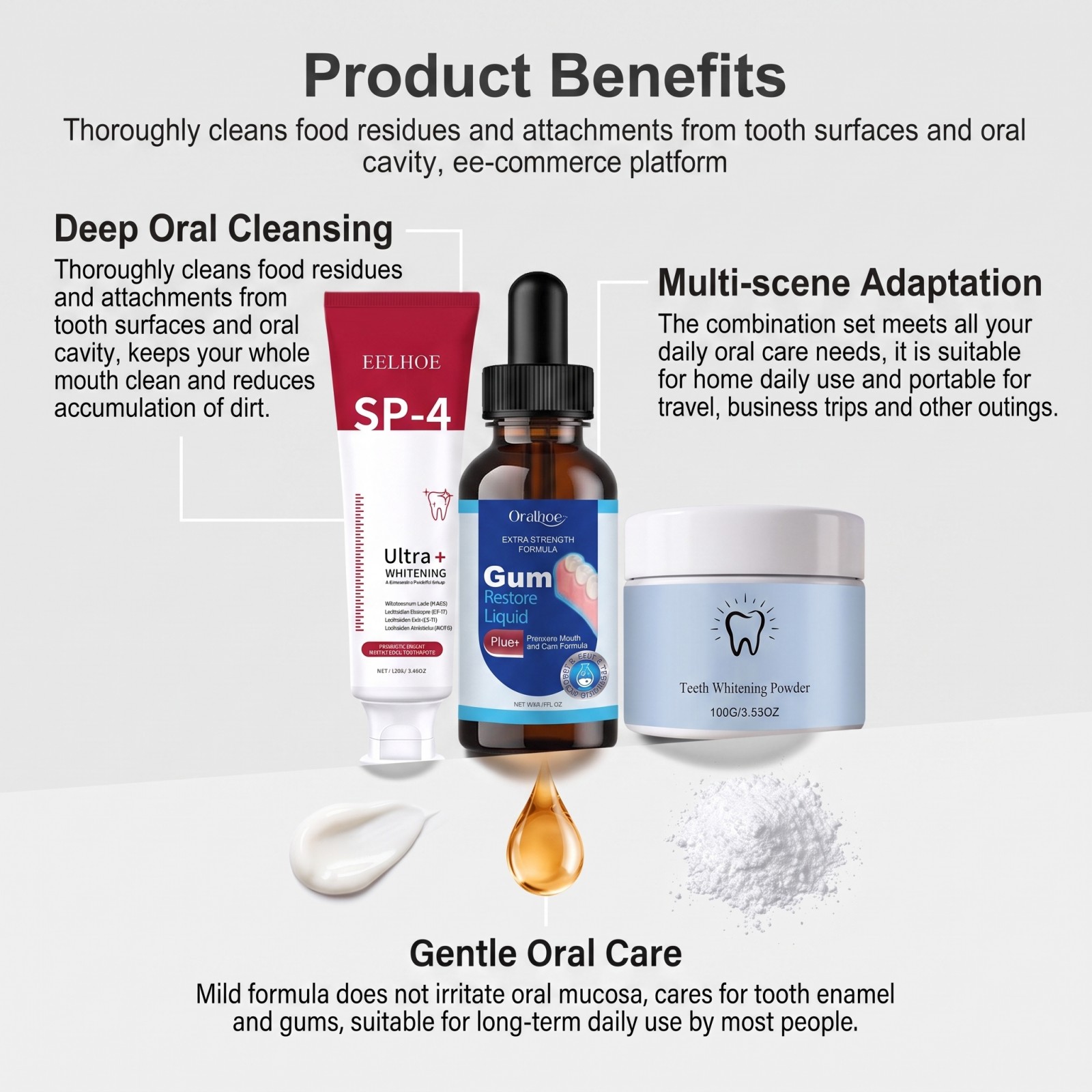 オーラルケアコンボセット ホワイトニング歯磨き粉 マウスウォ - Teeth Whitening With Peroxide のレビューと価格