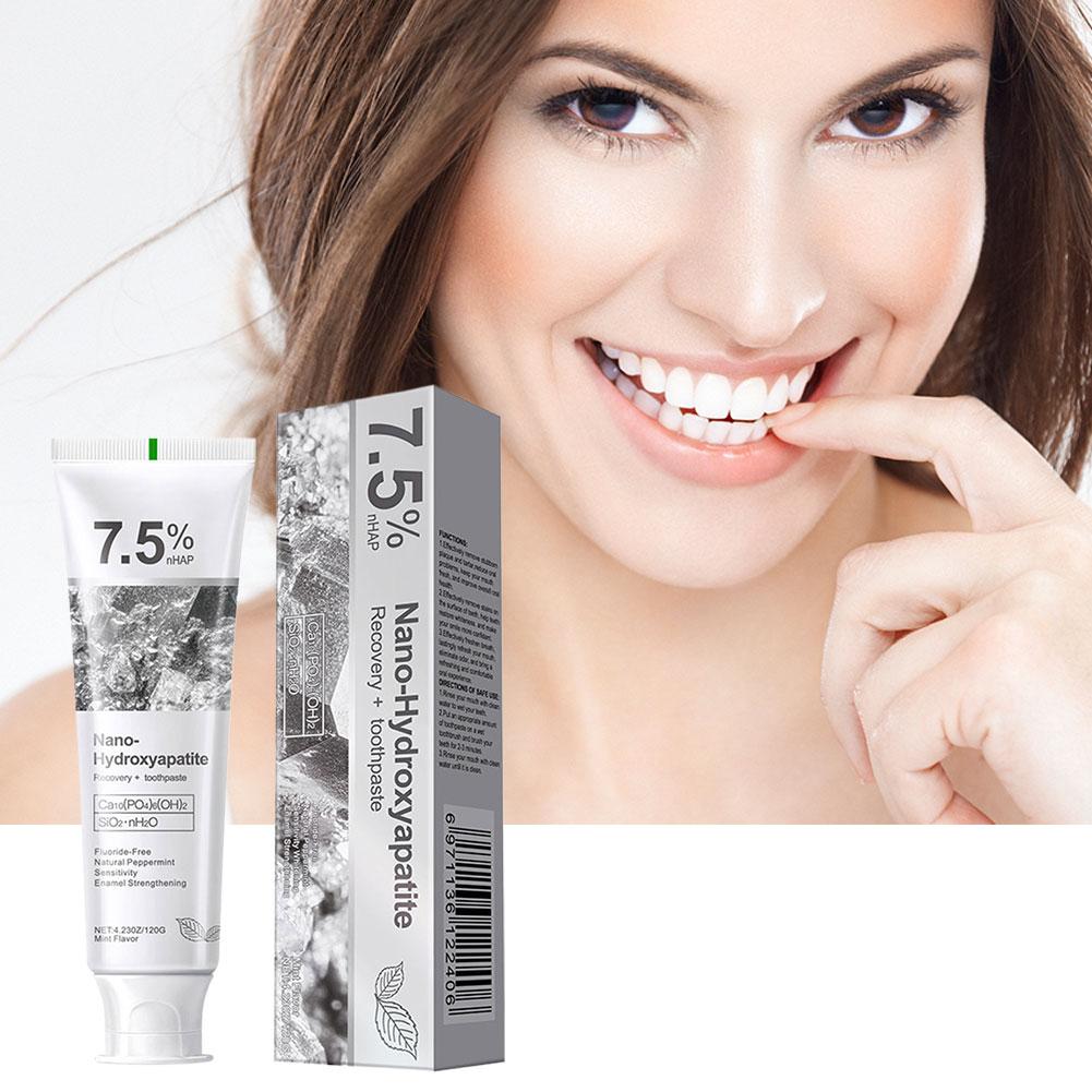 7.5%ナノハイドロキシアパタイト配合歯磨き粉、ホワイトニン - Hydroxyapatite Toothpaste のレビューと価格