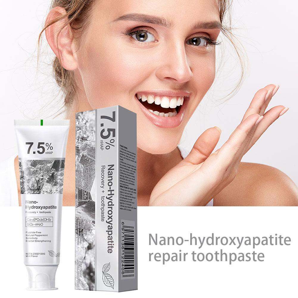 7.5%ナノハイドロキシアパタイト配合歯磨き粉、ホワイトニン - Hydroxyapatite Toothpaste のレビューと価格