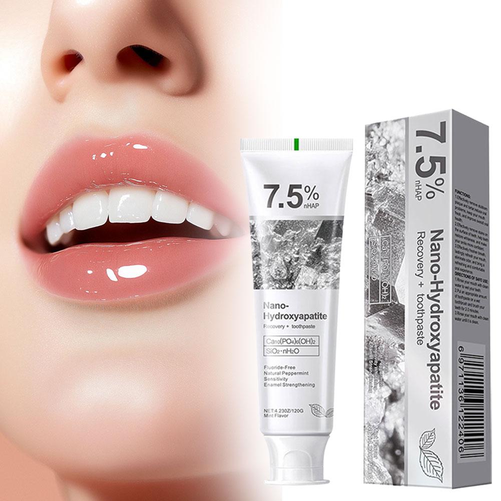 7.5%ナノハイドロキシアパタイト配合歯磨き粉、ホワイトニン - Hydroxyapatite Toothpaste のレビューと価格