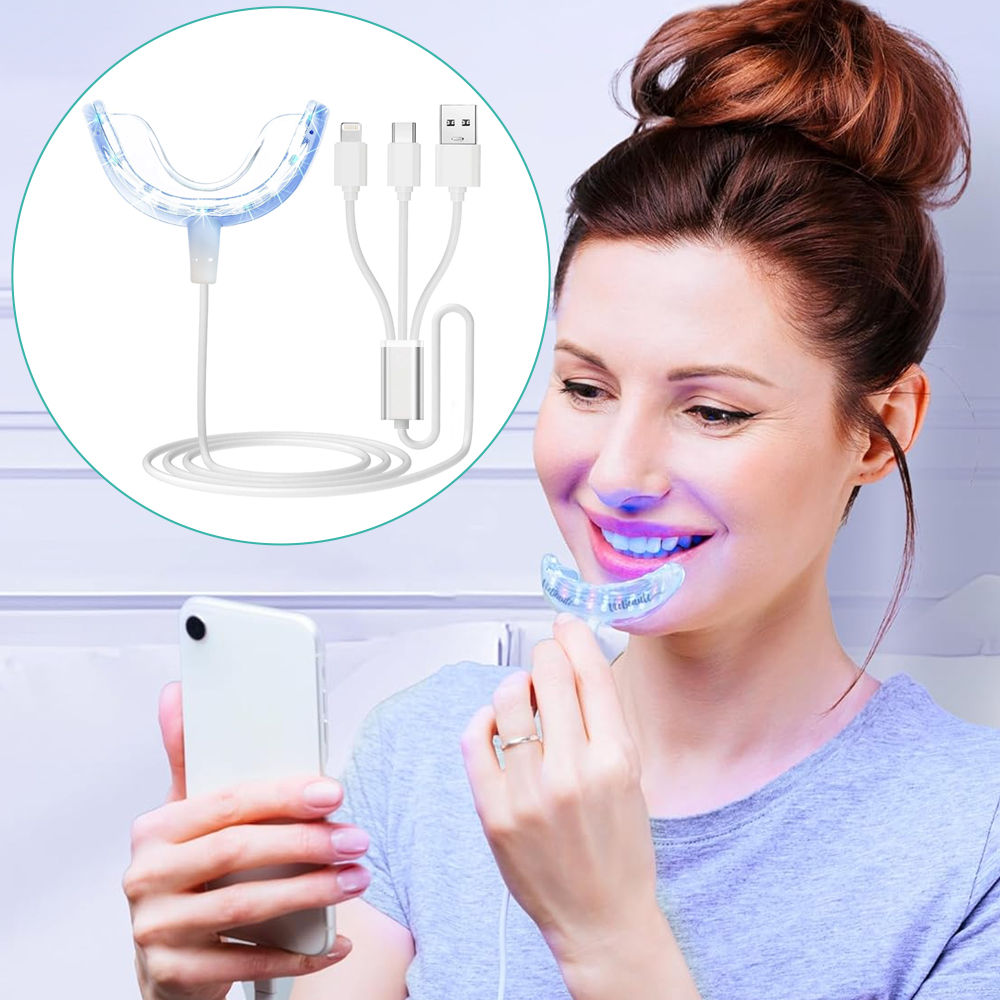 歯のホワイトニング アクセラレーター ライト、16 倍強力な - Teeth Whitening With Blue Light のレビューと価格