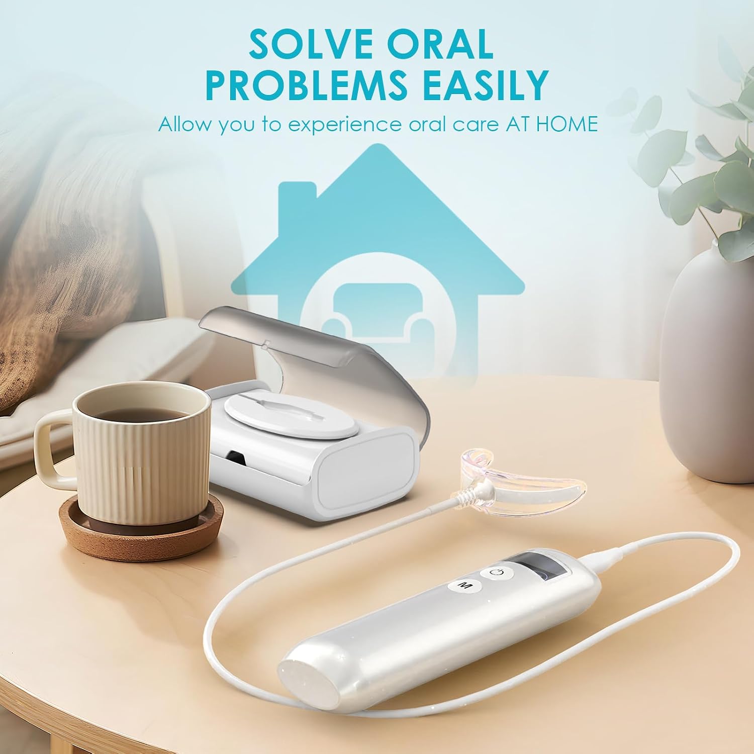 歯のホワイトニング促進器 16 LED赤青光増強ライトトレイ - Teeth Whitening With Blue Light のレビューと価格