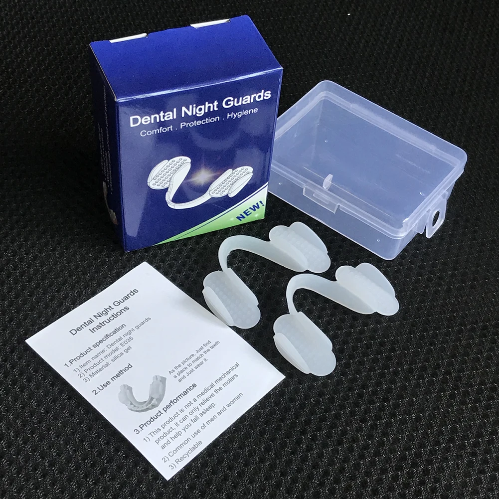 2 個の歯の副木プロテクターソフトナイト耐摩耗パッド耐摩耗シ - Dental Guard Night のレビューと価格