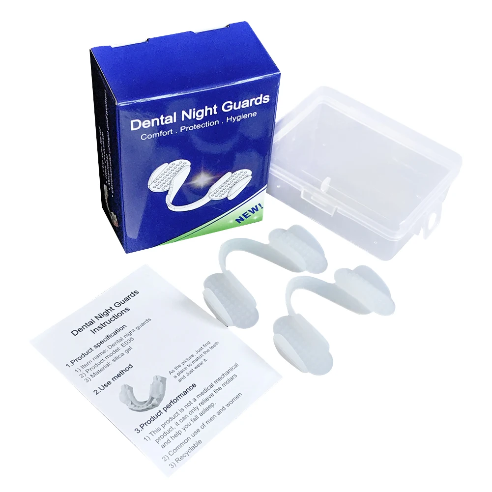 2 個の歯の副木プロテクターソフトナイト耐摩耗パッド耐摩耗シ - Dental Guard Night のレビューと価格