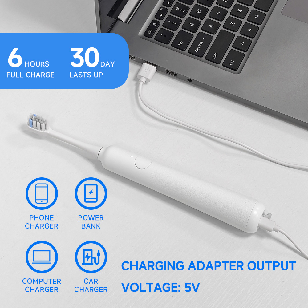 DOCOLAB ソニック電動歯ブラシ 3 ギア振動充電式防水 - Teeth Whitening Lab のレビューと価格