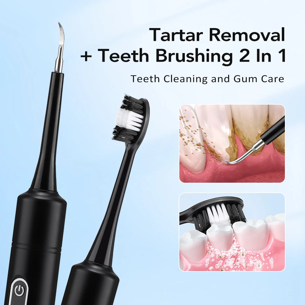 電気音波振動歯科用スケーラー歯のホワイトニング歯垢除去コーヒ - Teeth Whitening Uk のレビューと価格