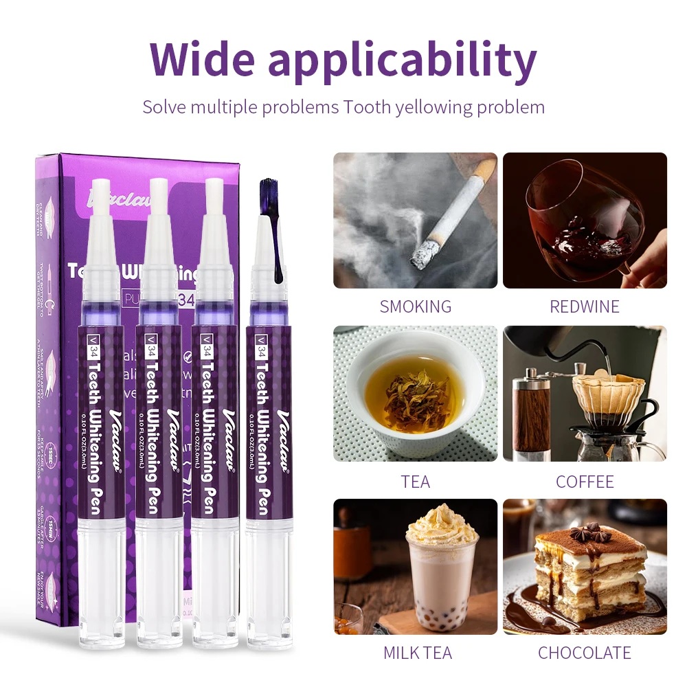ヴァクヴァル V34 パープル歯ホワイトニングジェルペン、イ - Teeth Whitening With Peroxide のレビューと価格
